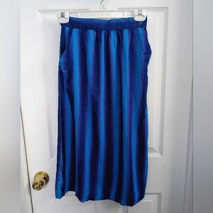 Vintage K-mart Striped Blue Skirt Size Small
